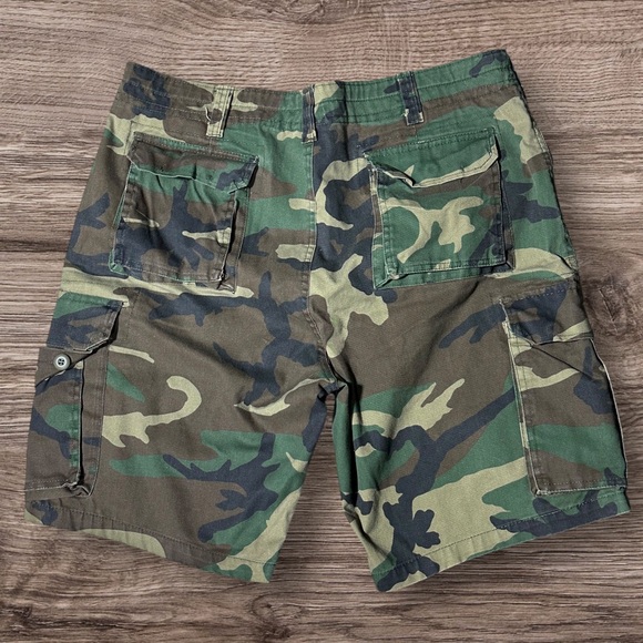 Roth Co BDU Camouflage Cargo Men Shorts (No Tag) Size Approximately Waist 36/38 - Picture 2 of 10